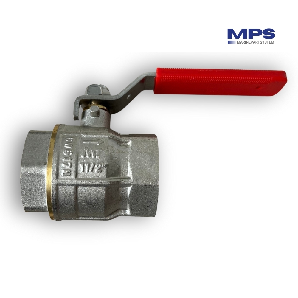 Chromed Brass Ball Valve 1-1/2″
