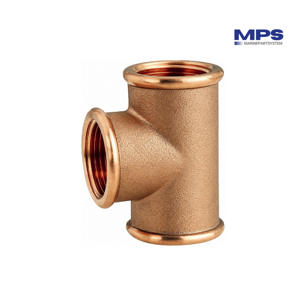 Bronze Tee Fitting 1/2" 3x Female - GS30671