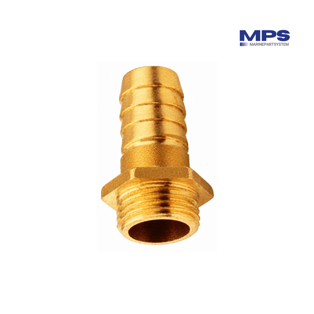 Brass Hose Tail 3/8" Male Thread x 13 mm - GS30100
