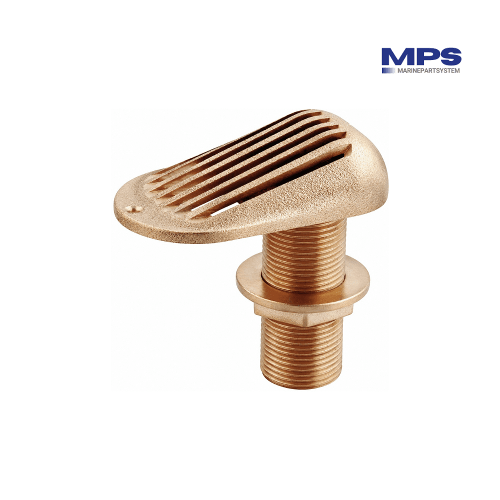 Bronze Through-Hull Water Intake with Grille 1/2" - GS30600